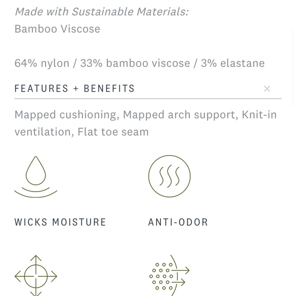 Tasc Performance Bam(Bare) bamboo blend crew socks - Picture 2 of 4